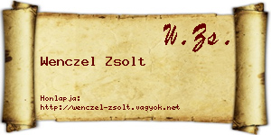Wenczel Zsolt névjegykártya